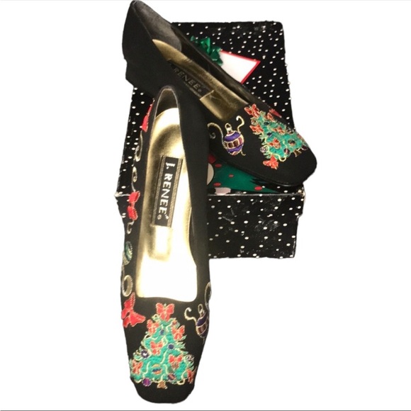 Embroidered Christmas dress shoes - Picture 3 of 13